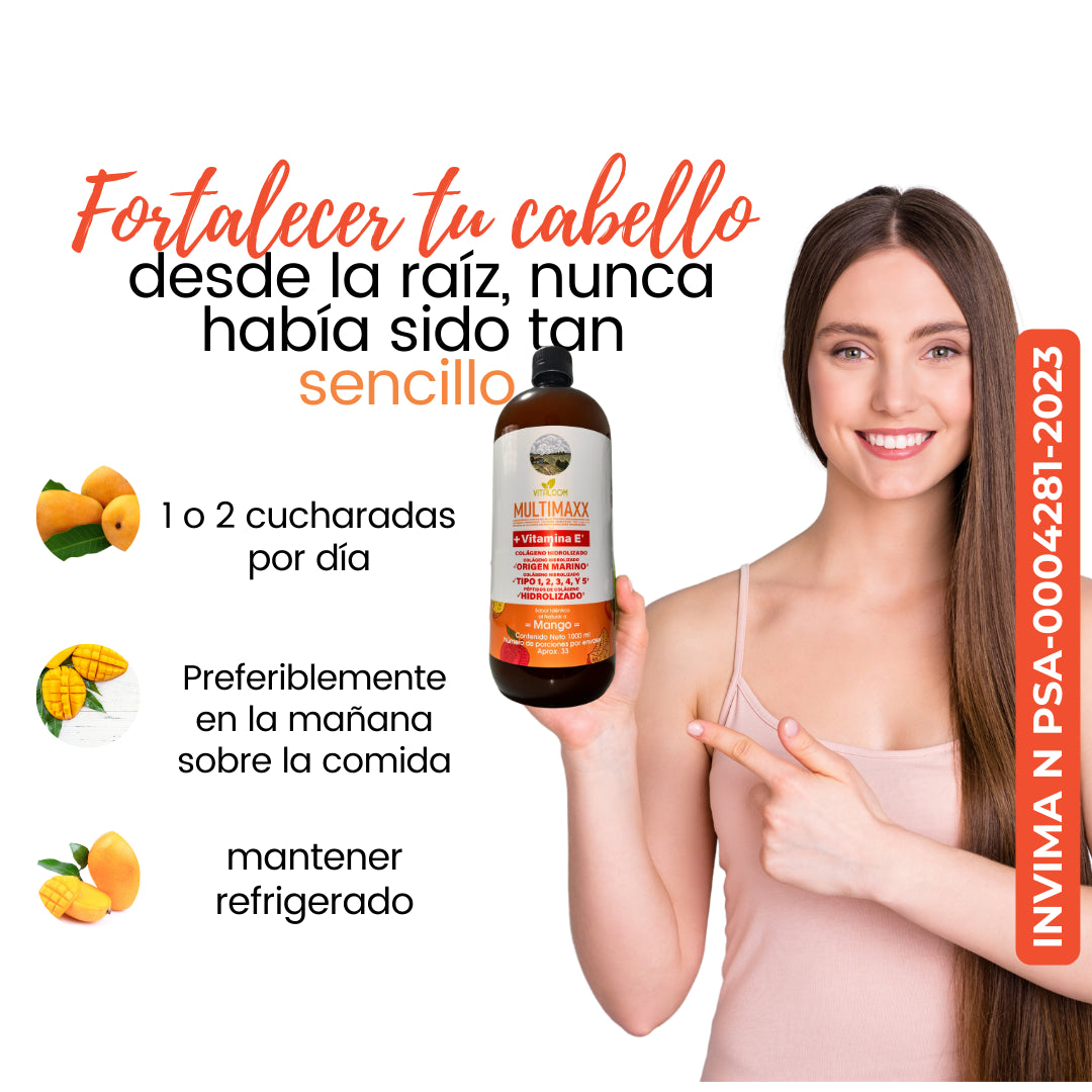 Multimaxx Mango con Vitamina E y Colágeno