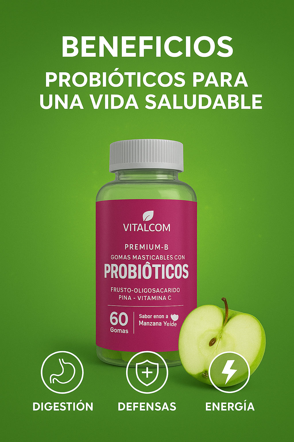Gomas Probióticos VITALCOM X 60